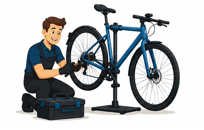 Werkplaats van Budget Bike Leiden