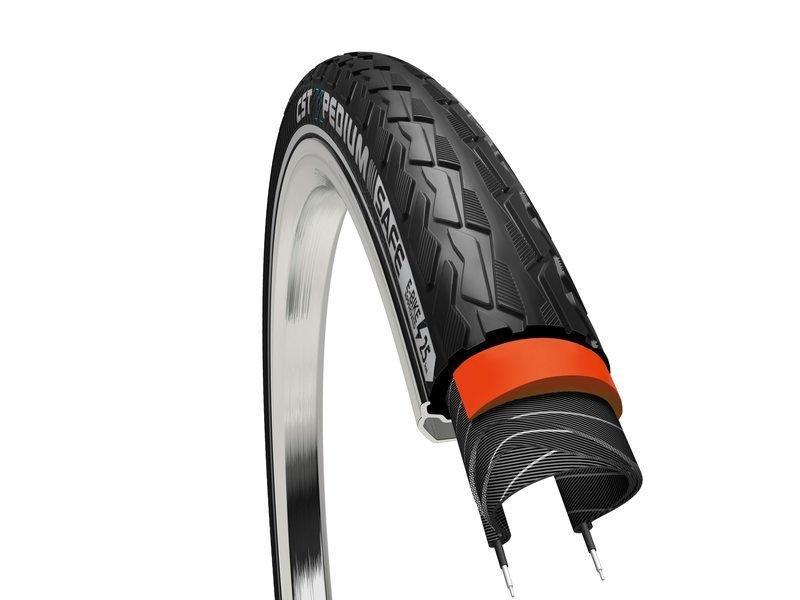 CST Xpedium SAFE buitenband 28x1.75 zwart voor stadsfiets