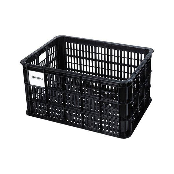 Basil PVC Krat Groot 40L in zwart