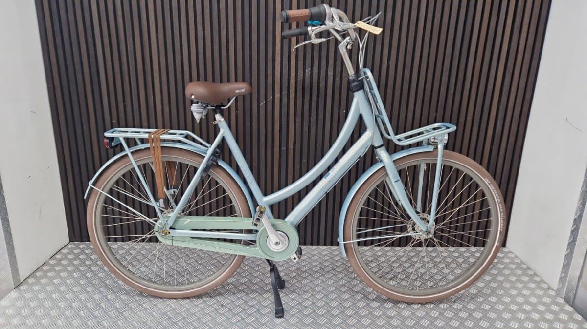 Cortina U5 transportfiets 58 cm blauw, zijkant