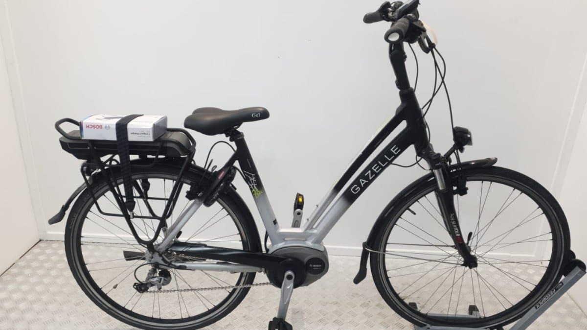 Gazelle Chamonix e-stadsfiets 53 cm tweedehands zwart-wit