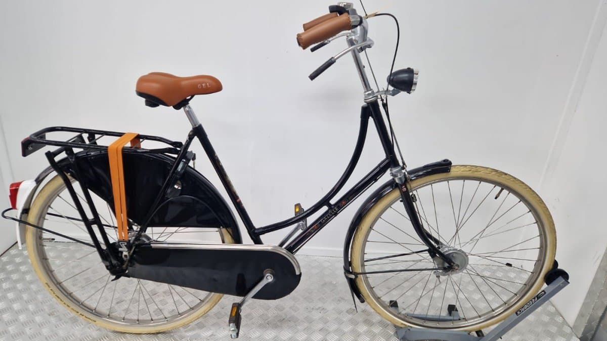 Gazelle Populair Origineel 57 cm zwart, stadsfiets tweedehands