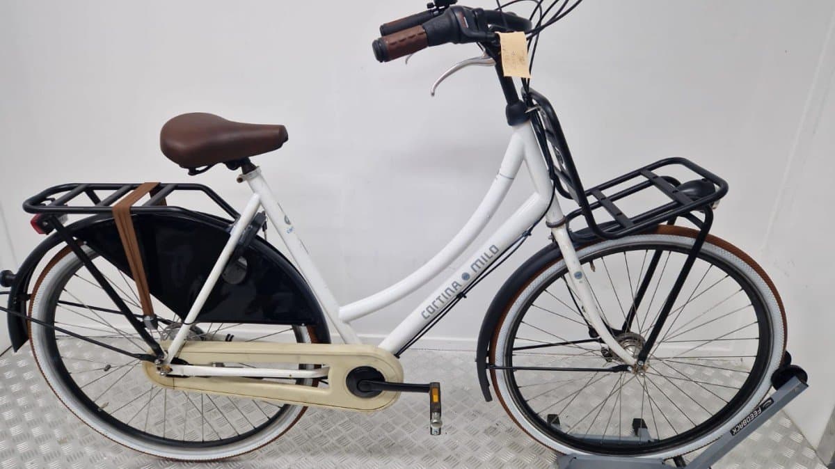 Cortina U4 transportfiets 57 cm wit, tweedehands