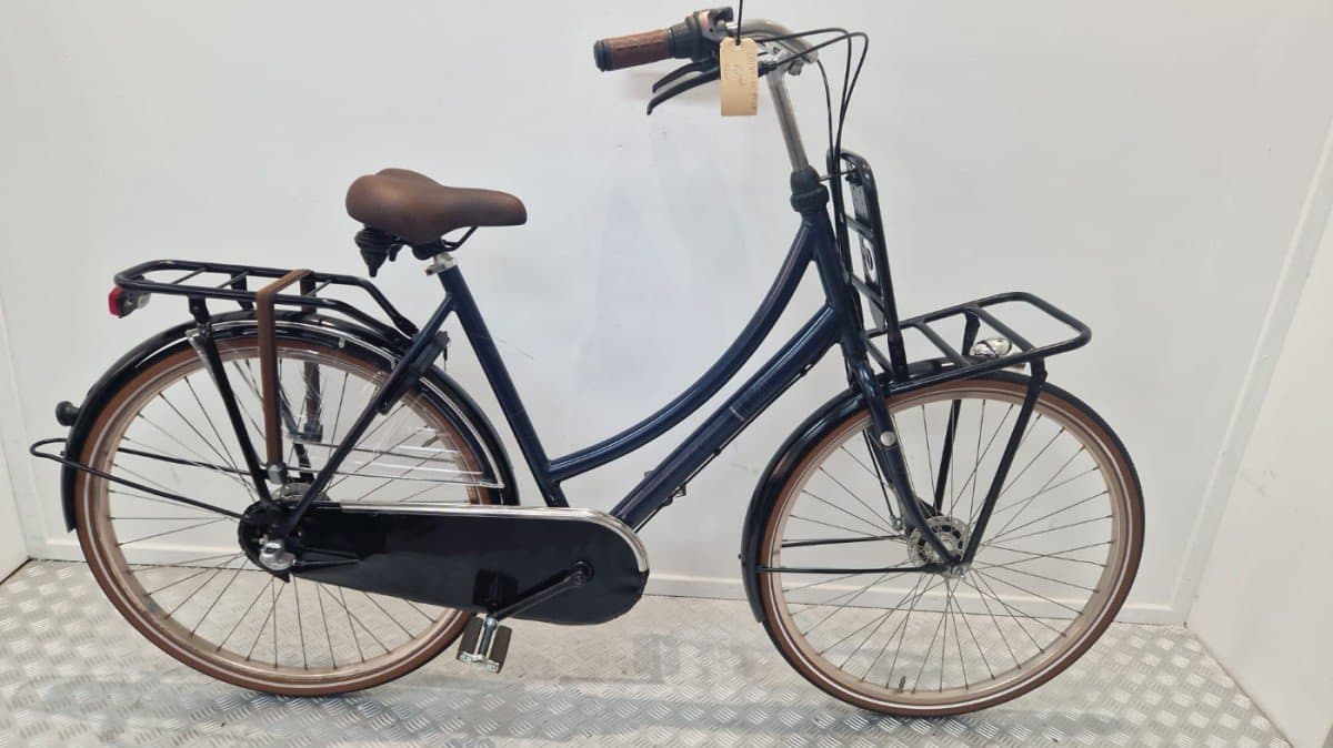 Cortina U4 transportfiets 57 cm blauw, tweedehands