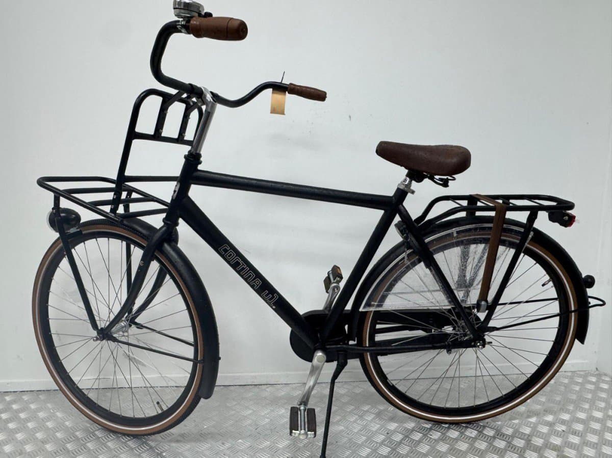 Cortina U1 transportfiets 56cm, zwart, tweedehands