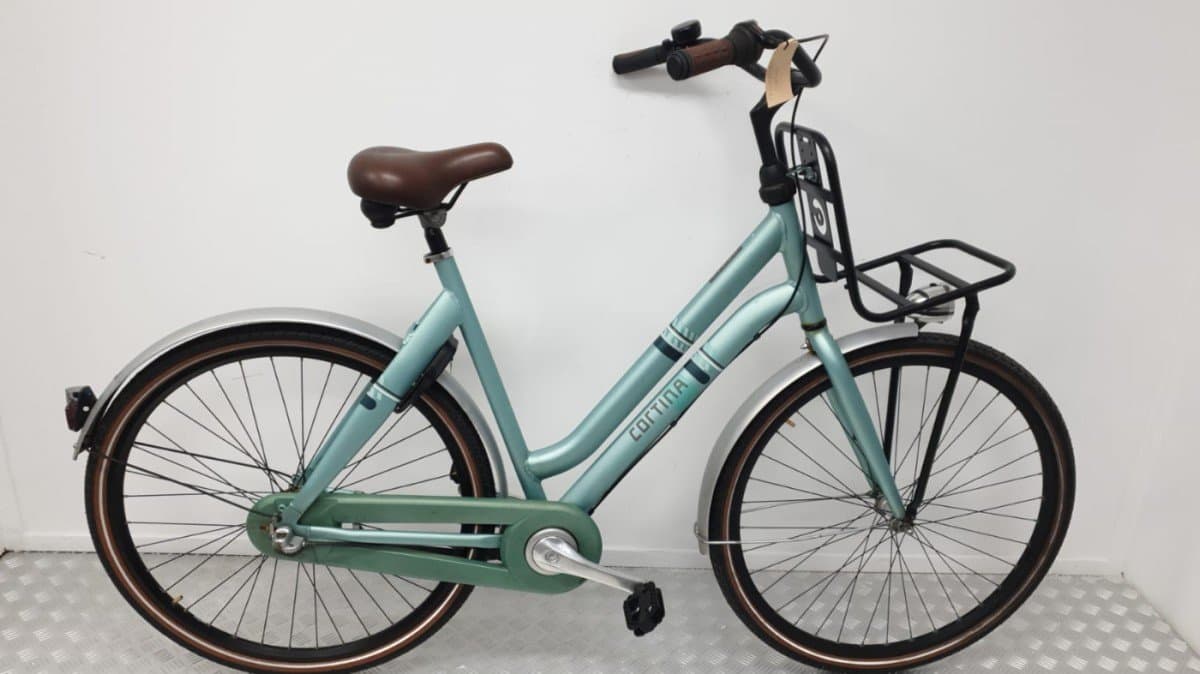 Cortina Crush transportfiets 57 cm blauw, tweedehands