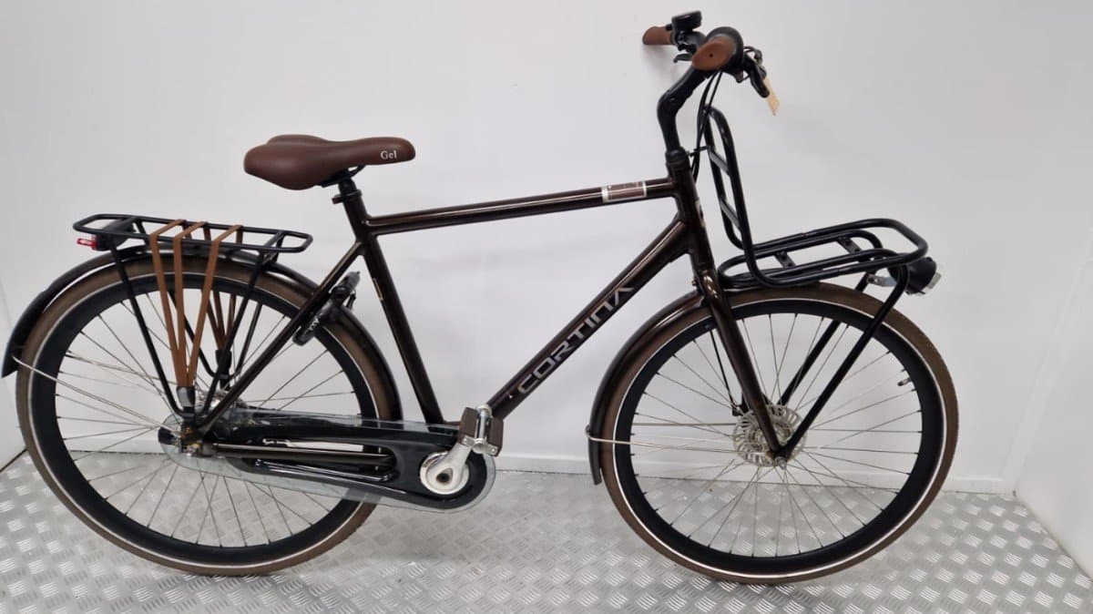 Cortina Speed transportfiets 57cm donkerbruin tweedehands