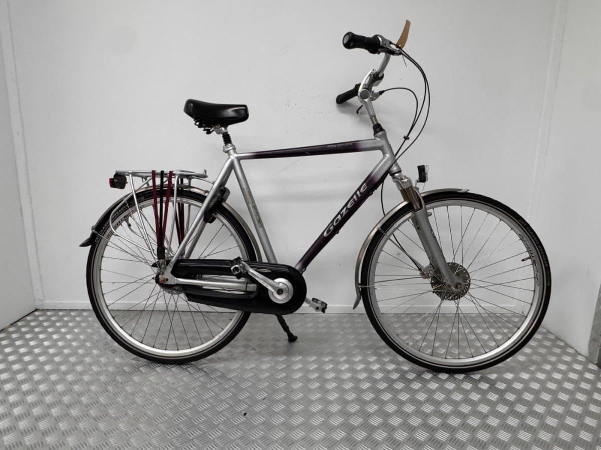 Gazelle Chamonix heren stadsfiets 60 cm grijs, tweedehands