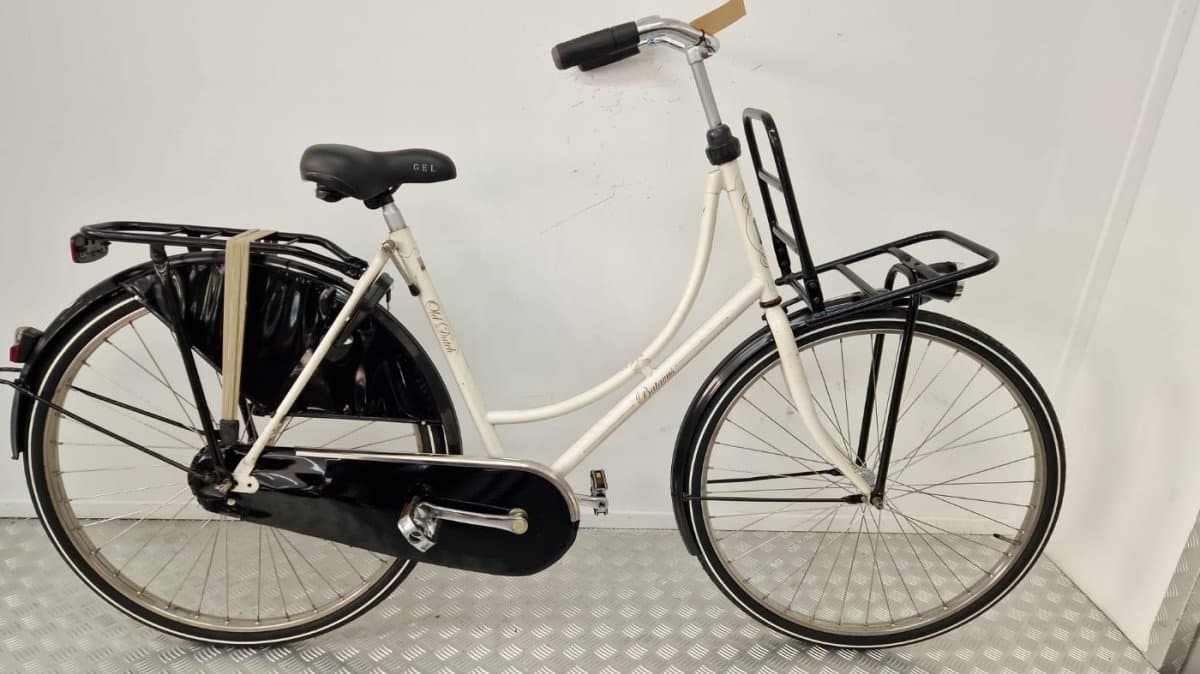 Batavus Old Dutch transportfiets 57cm wit, terugtraprem