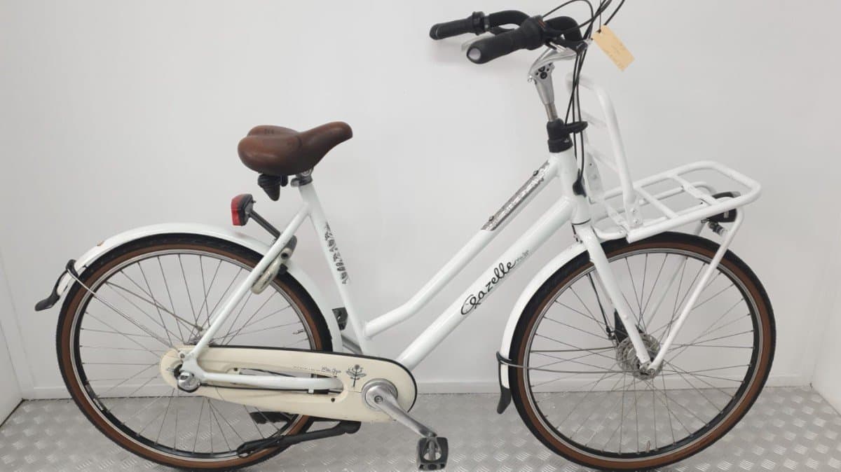 Gazelle Miss Grace transportfiets 56 cm wit, tweedehands