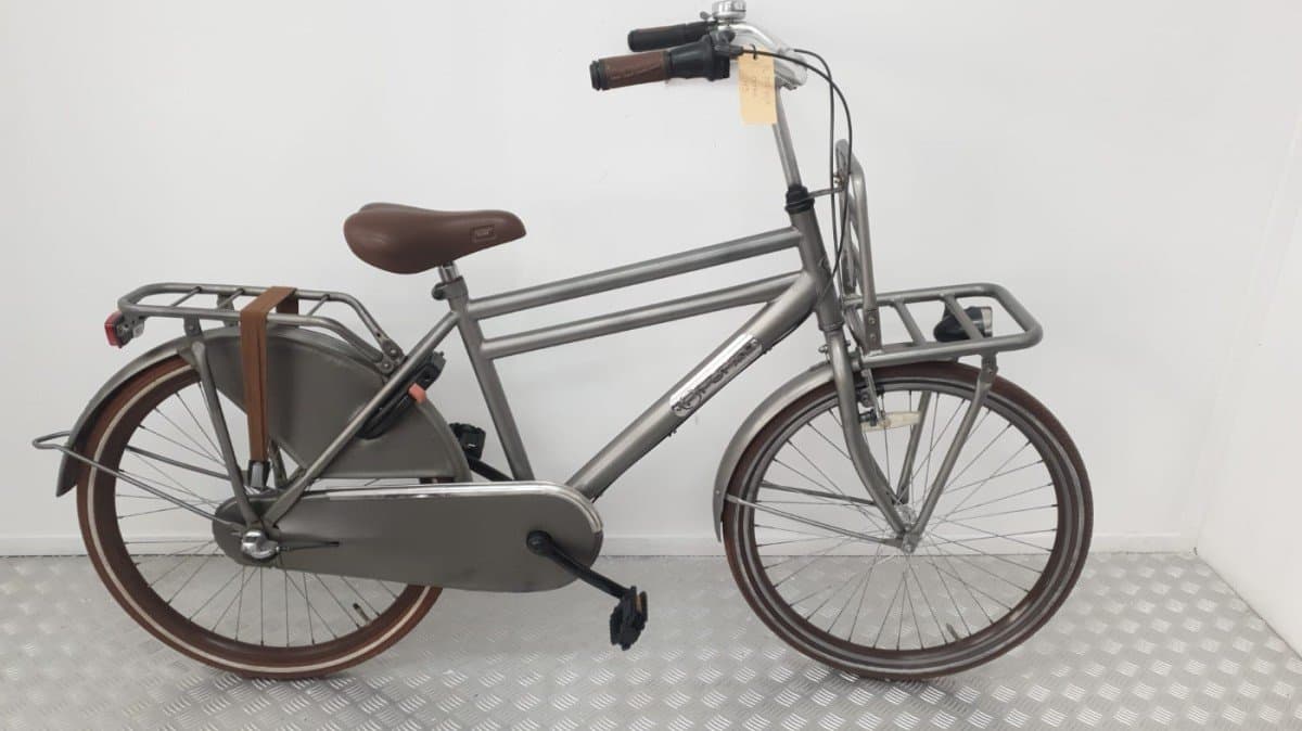 Popal Transportfiets 43 cm grijs, tweedehands, V-brake remmen