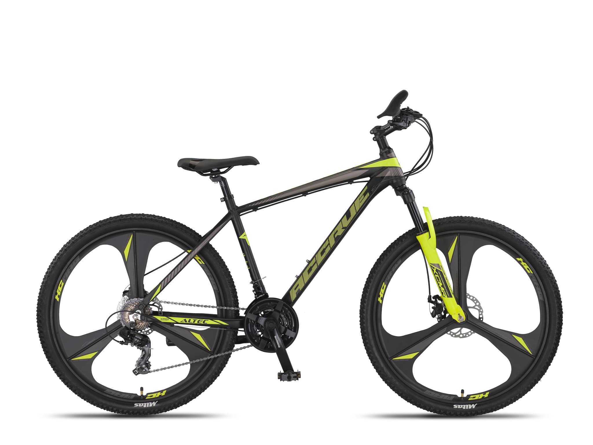 Altec Accrue mountainbike 27,5 inch in zwart-geel