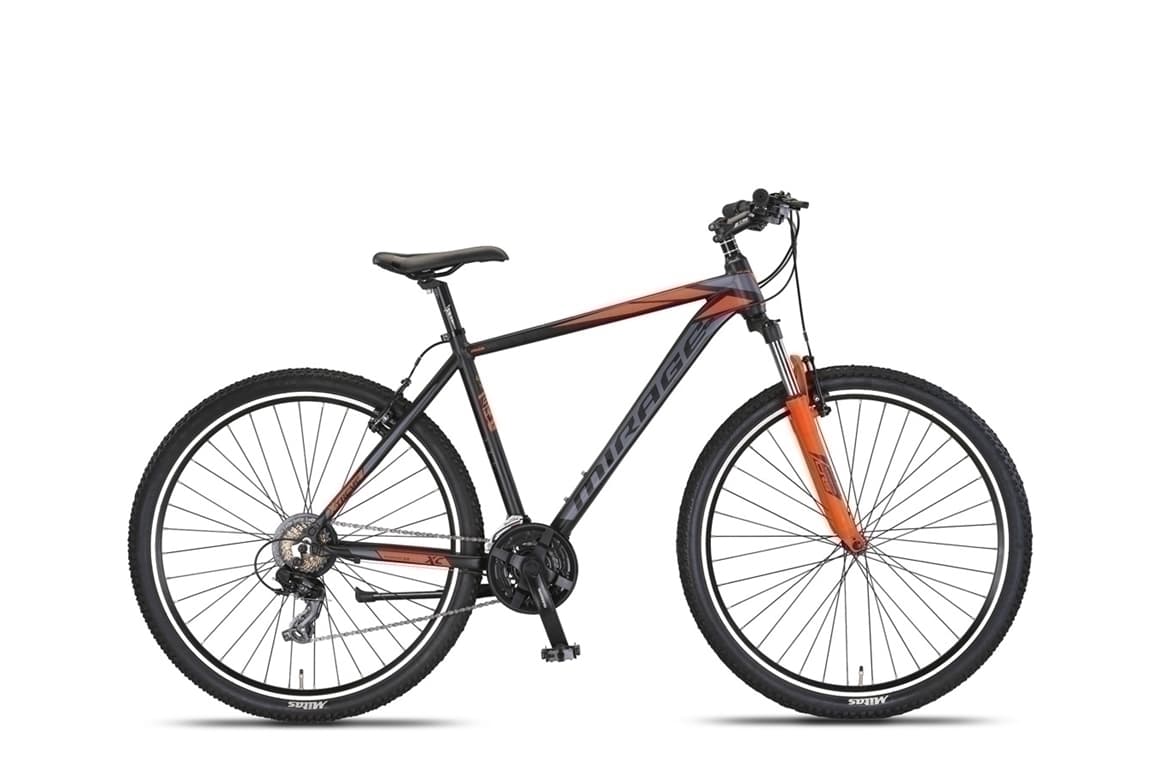 Umit Mirage 29 inch mountainbike zwart-oranje, 50 cm frame
