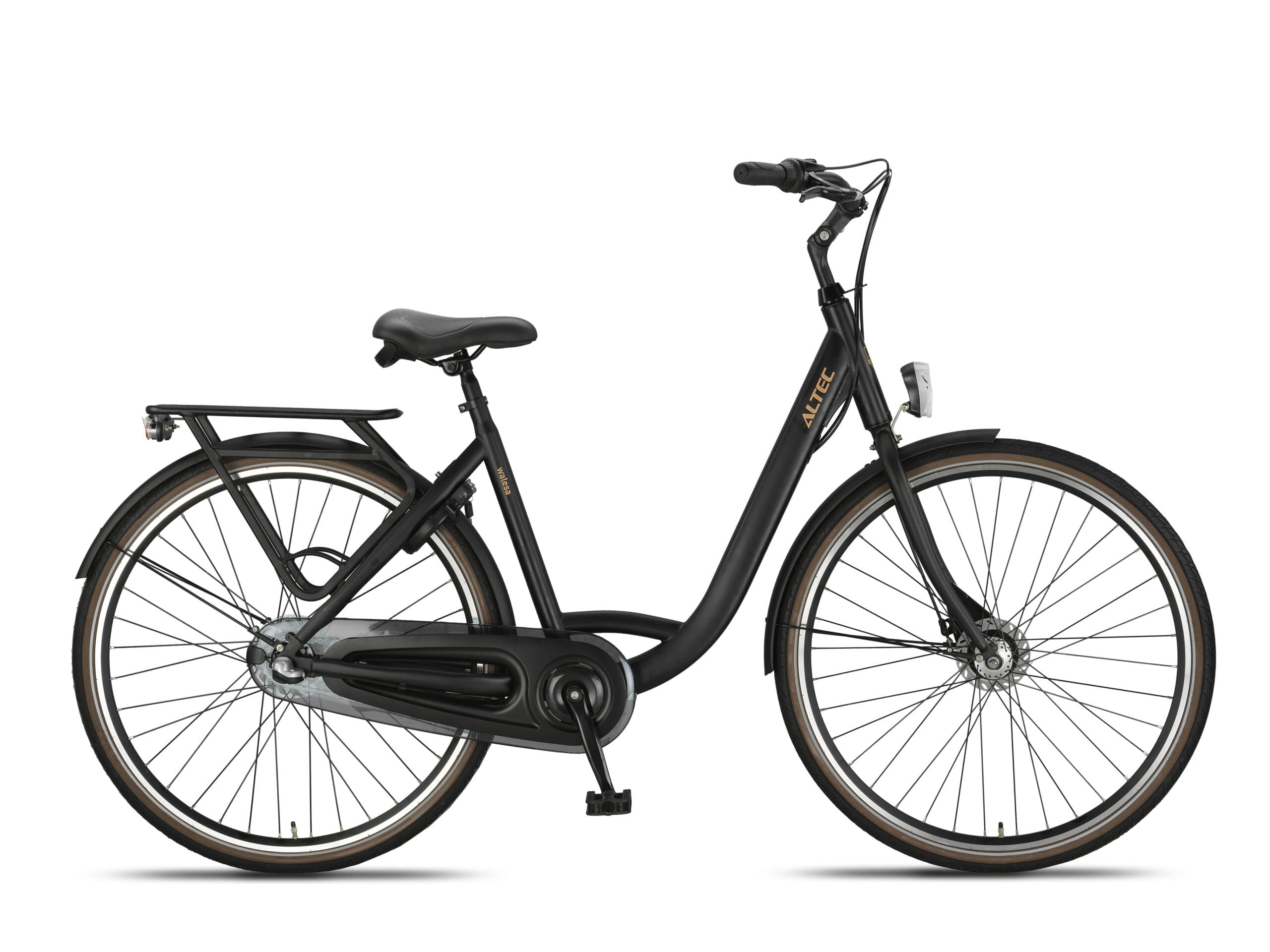 Altec Walesa stadsfiets 55 cm mat zwart, 28 inch wielen