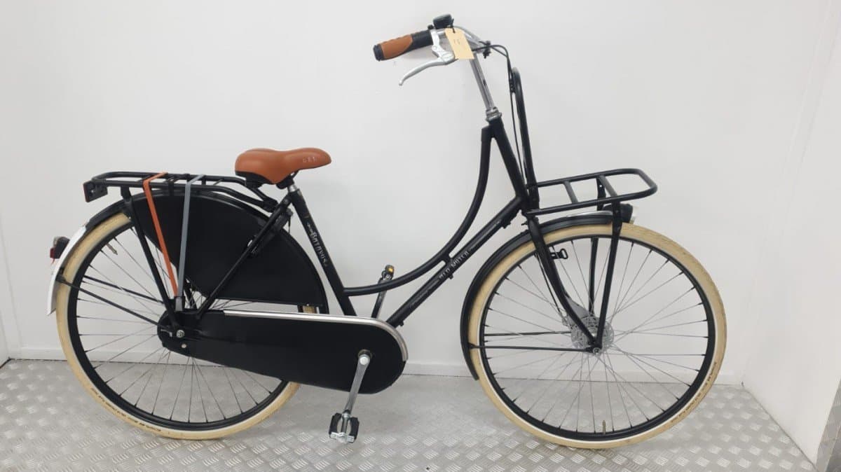 Batavus Old Dutch zwarte transportfiets, 50 cm, 28-inch wielen