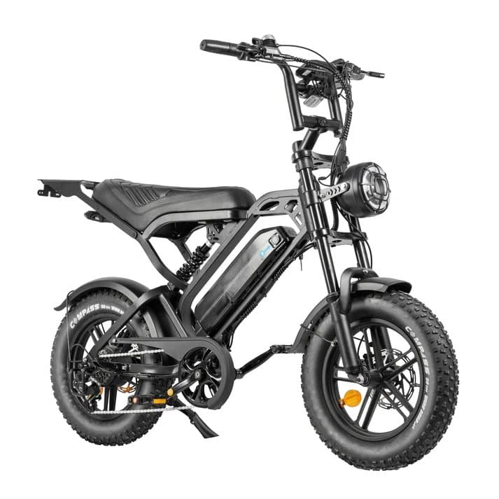 QMWheels V20 Mini zwarte elektrische fatbike 20 inch wielen