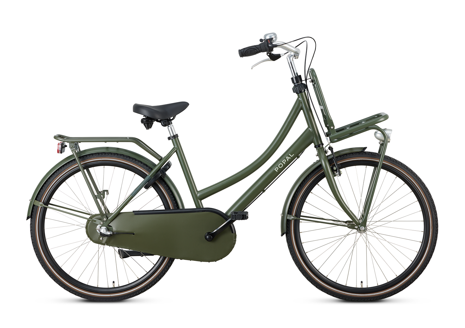 Popal Daily Dutch Basic+ 26 elektrische stadsfiets in groen