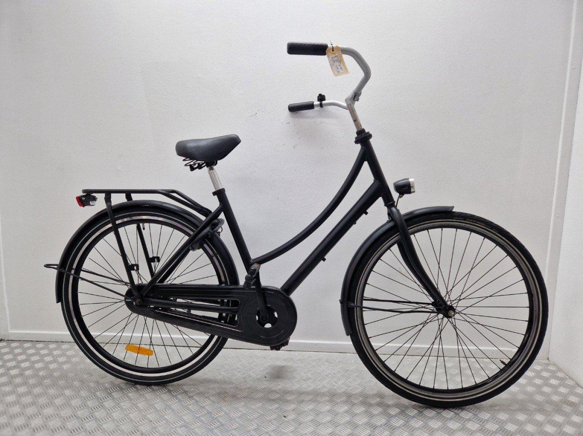 Zwarte omafiets 28 inch, 51 cm frame, tweedehands