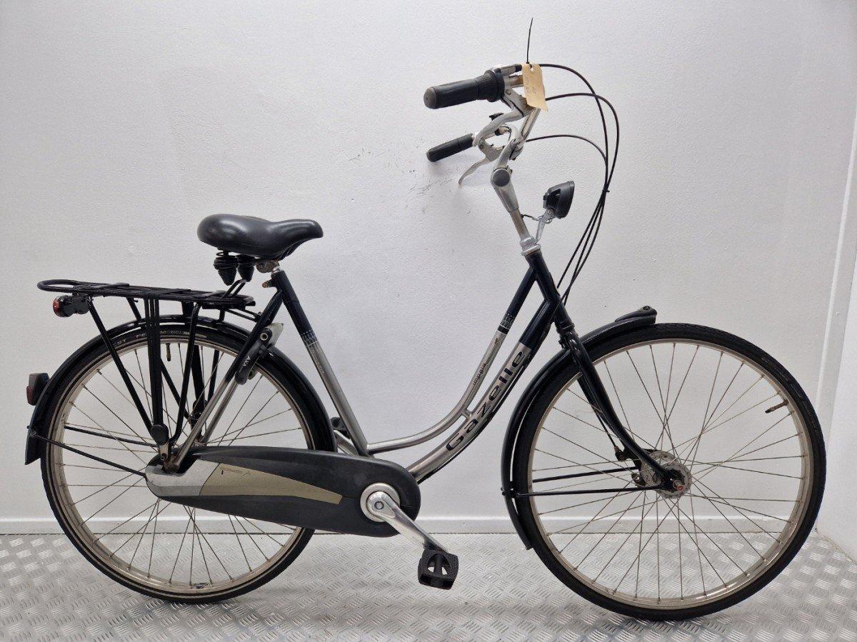 Gazelle Impala stadsfiets 57 cm grijs, zijaanzicht