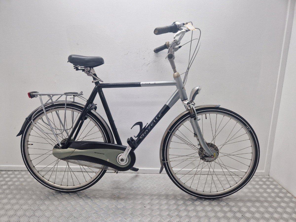 Gazelle Saphir heren stadsfiets grijs-blauw, 28 inch, 61 cm