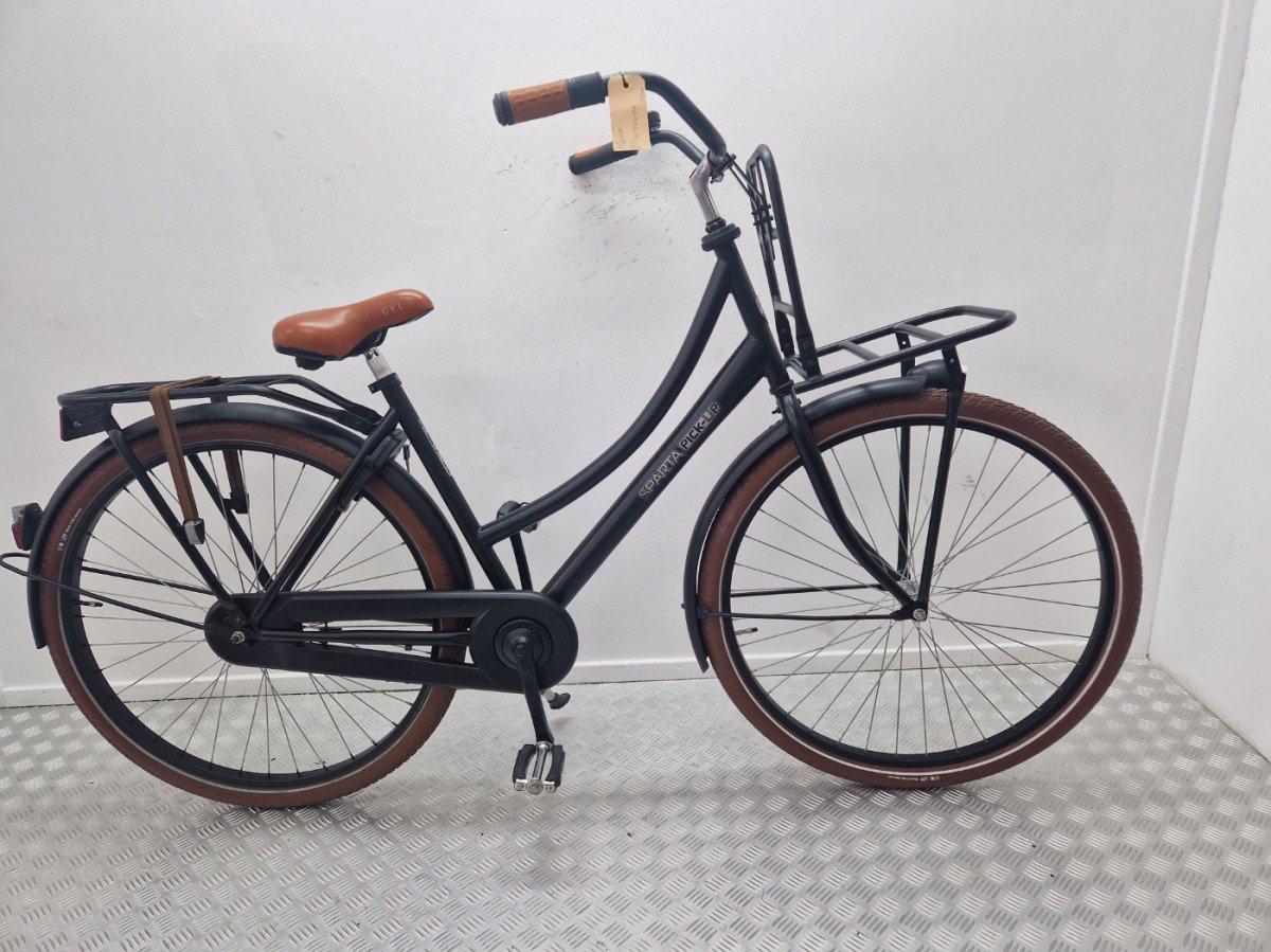 Sparta Pick Up zwarte dames transportfiets 50 cm, zijaanzicht
