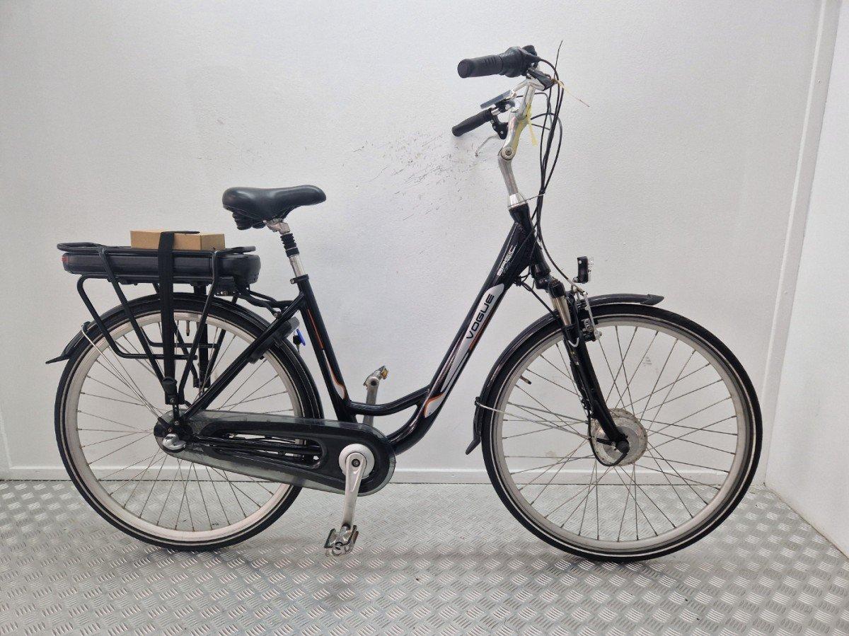 Vogue Basic N3 elektrische stadsfiets zwart, lage instap, 50 cm