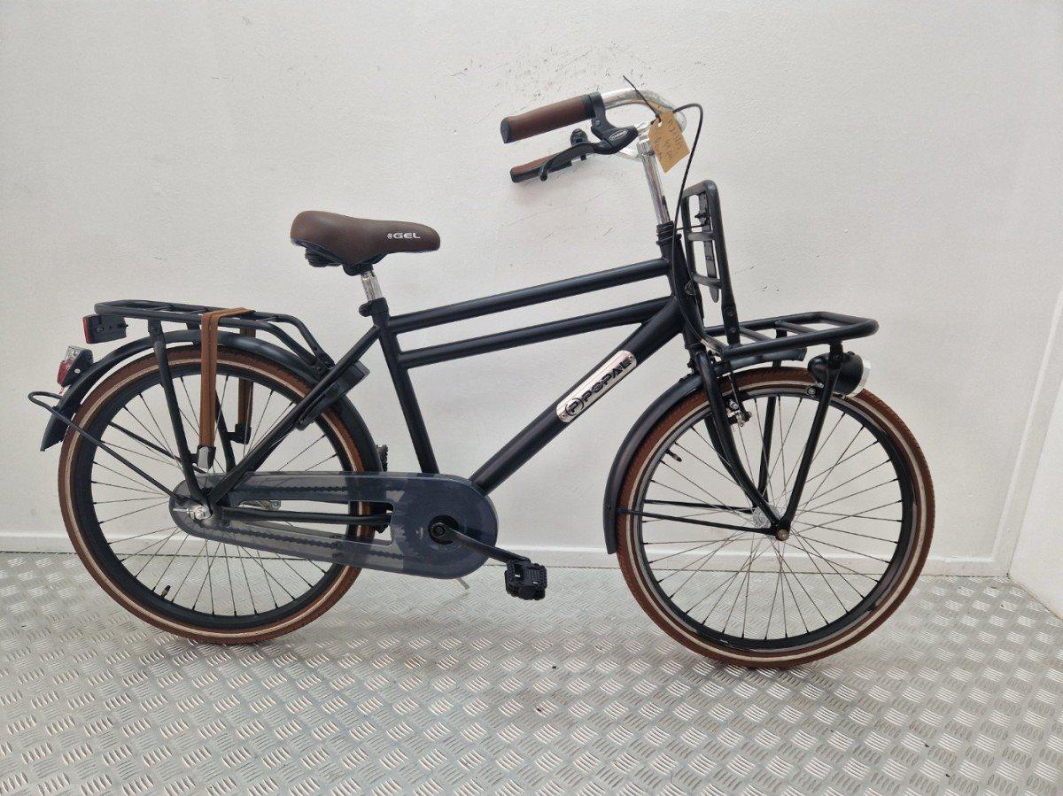 Popal Transport zwarte jongens kinderfiets 24 inch