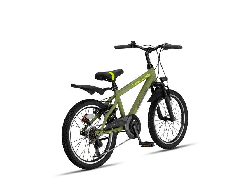 Altec Dakota stadsfiets 20 inch Army Green, schuin vooraanzicht