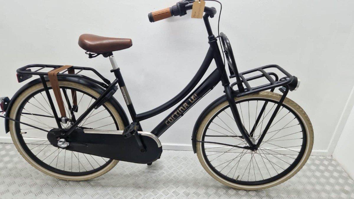 Cortina U4 transportfiets 47 cm zwart, tweedehands