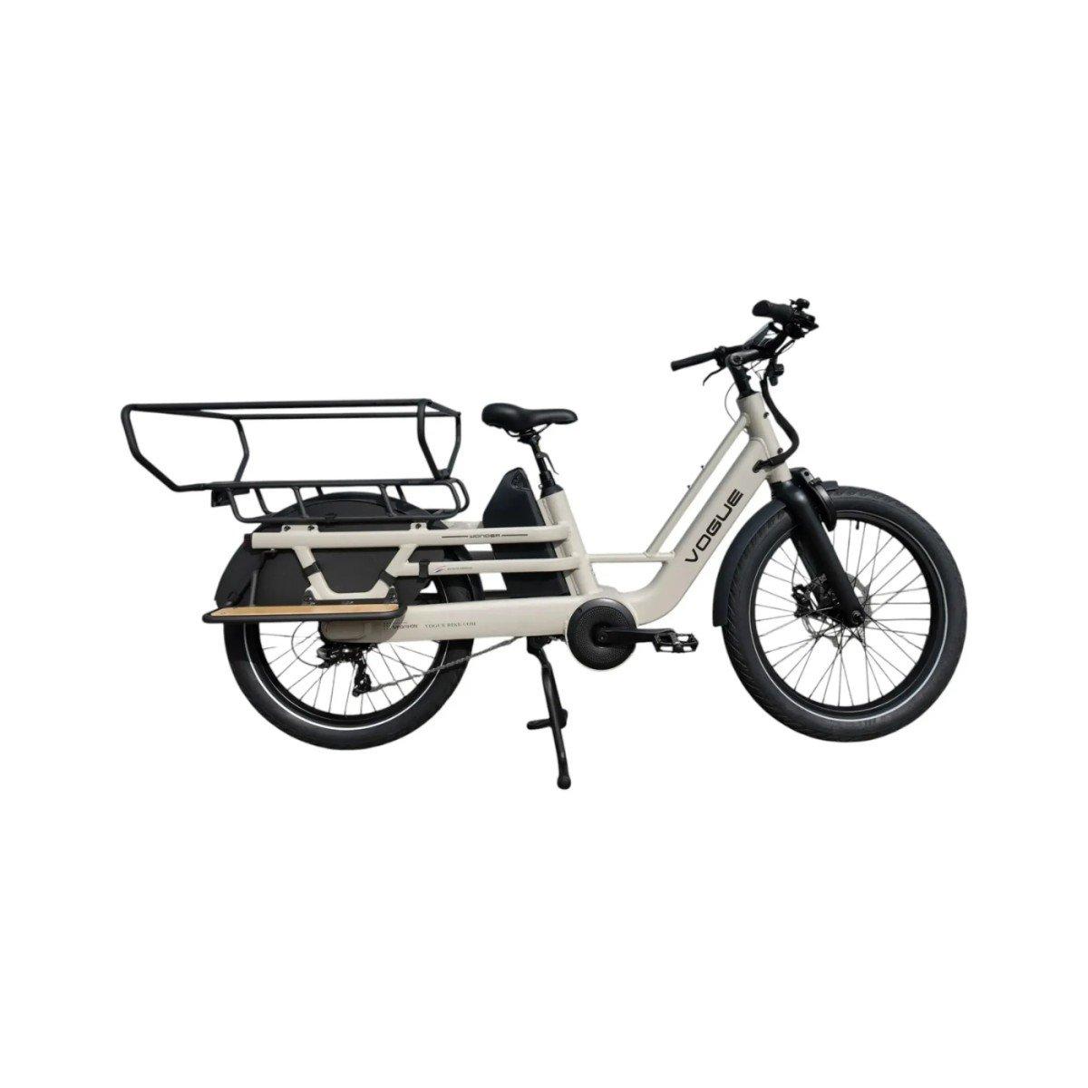 Vogue Wonder Longtail e-bakfiets beige, 41 cm frame, elektrische longtail bakfiets
