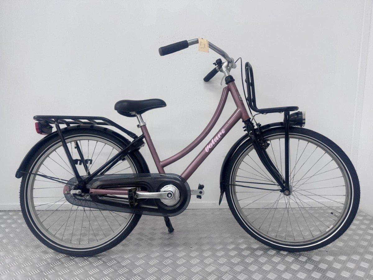 Popal Transportfiets 26 inch tweedehands in roze met voorrekje