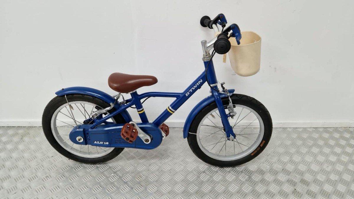 Btwin kinderfiets 16 inch blauw, tweedehands