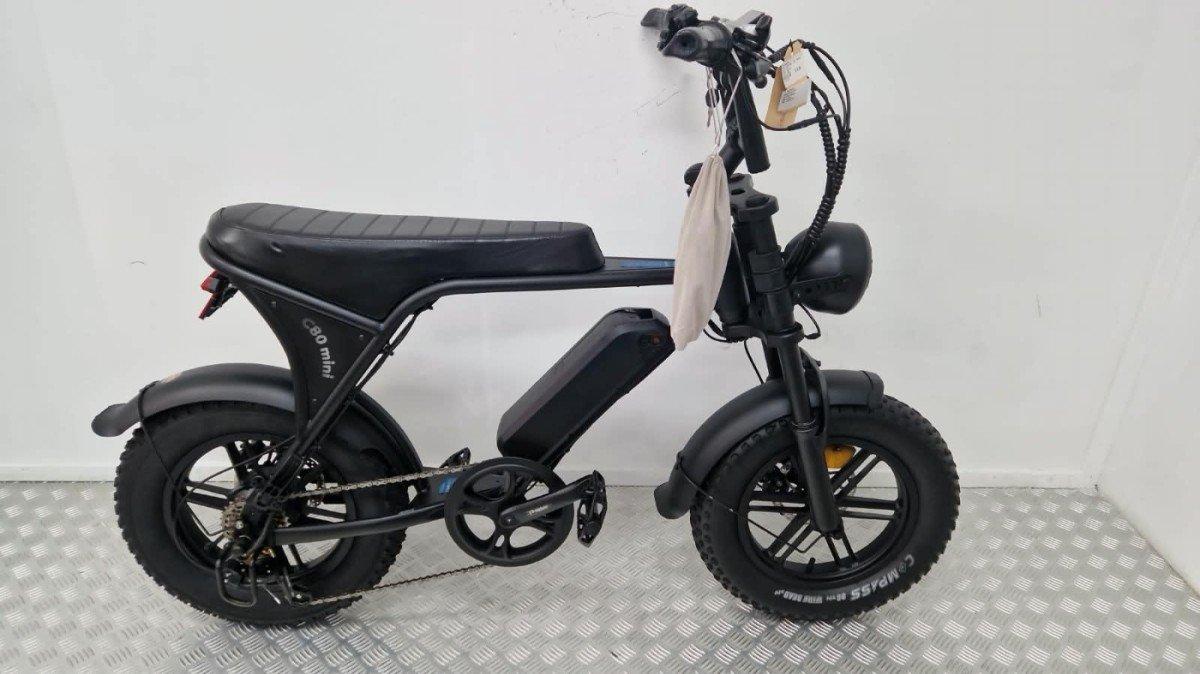 C80 mini fatbike zwart, tweedehands, volzijde rechts