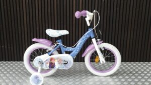 Disney Kinderfiets 12" Aluminium frame Meisjes-Blauw Paars