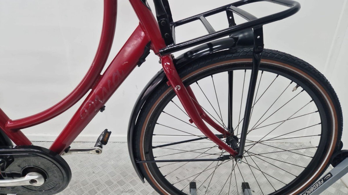 Batavus Diva | Gebruikt | 3 maanden garantie | 28 inch -50 cm-Rood - Afbeelding 2