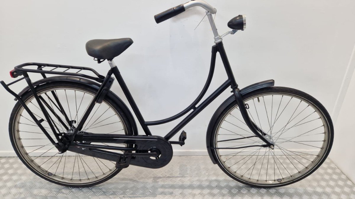 Budgetbike Omafiets | Gebruikt | 3 Maanden Garantie | 28 inch-56 cm-Zwart