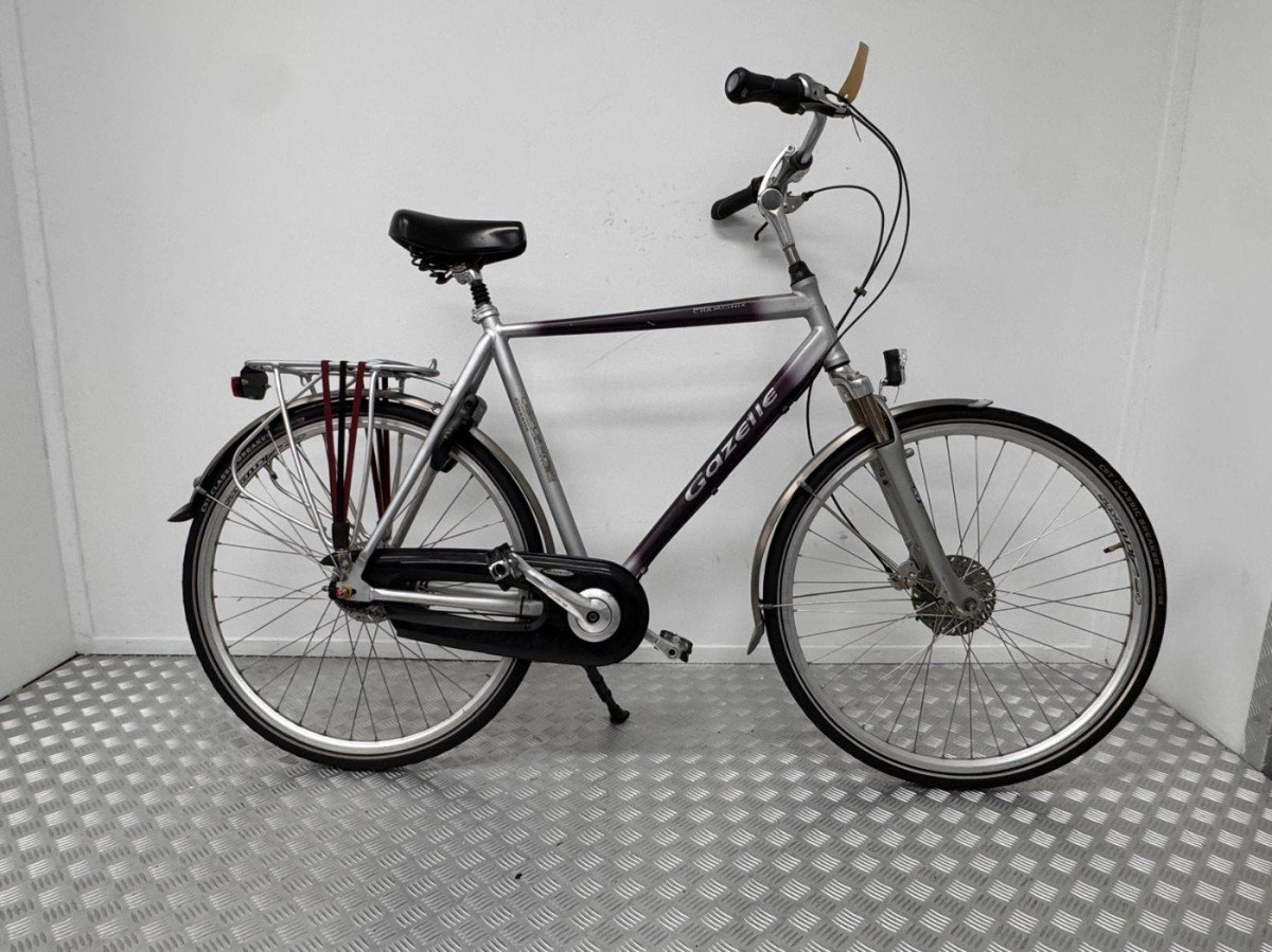 Gazelle chamonix | Gebruikt | 3 maanden garantie | 28 inc Heren-60 cm-Grijs