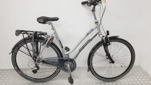 Gazelle Bahia | Gebruikt | 3 maanden garantie | 28 inch Dames-57 cm-Grijs