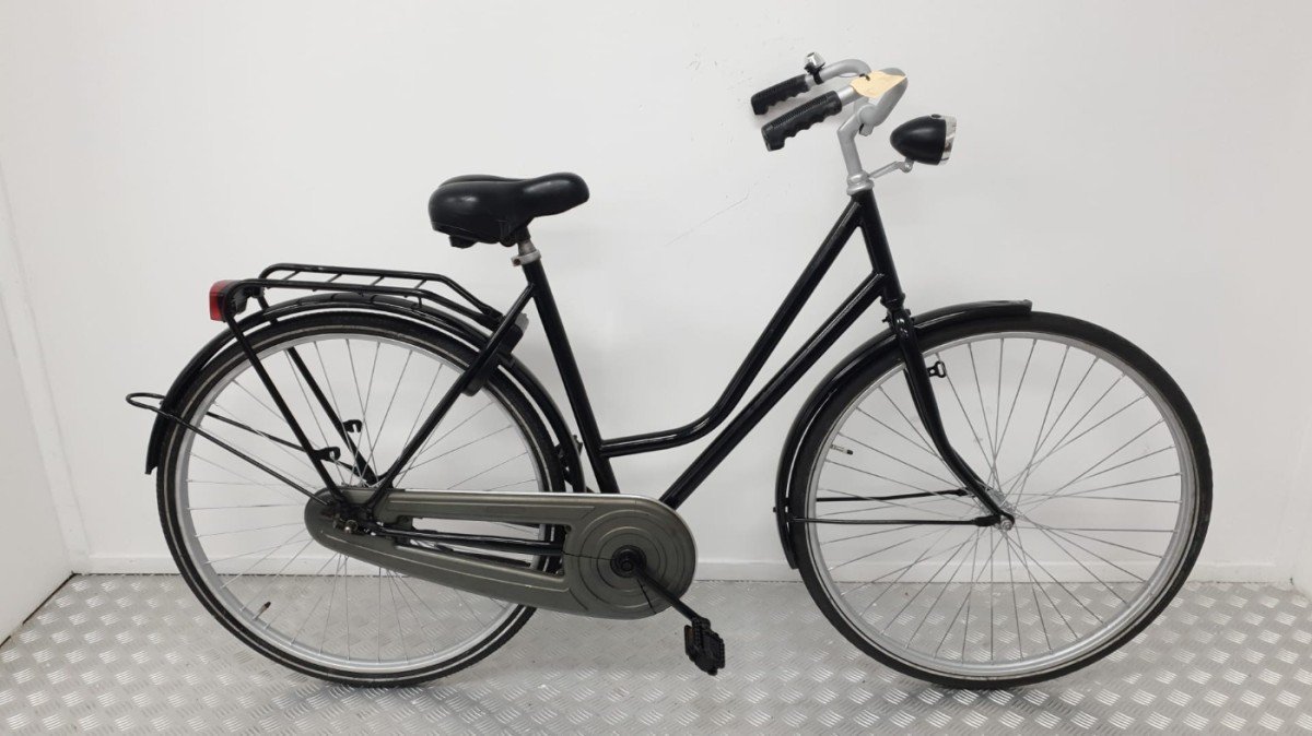 Budgetbike stadfiets | Gebruikt | 3 maanden garantie | 28 inc-45 cm-Zwart